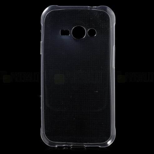 Samsung Galaxy J1 Ace (J100) dzidrs (caurspīdīgs) cieta silikona TPU pasaulē planākais apvalks