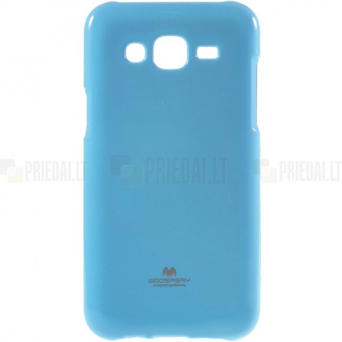 Samsung Galaxy J5 Mercury zils cieta silikona (TPU) apvalks