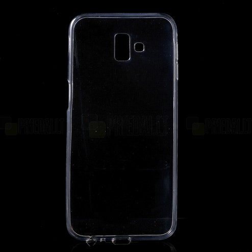 Samsung Galaxy J6+ 2018 (J610) dzidrs (caurspīdīgs) cieta silikona TPU pasaulē planākais apvalks