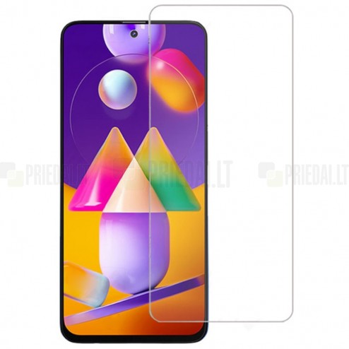 Samsung Galaxy M31s (M317F) dzidrs ekrāna aizsargstikls (Tempered Glass)