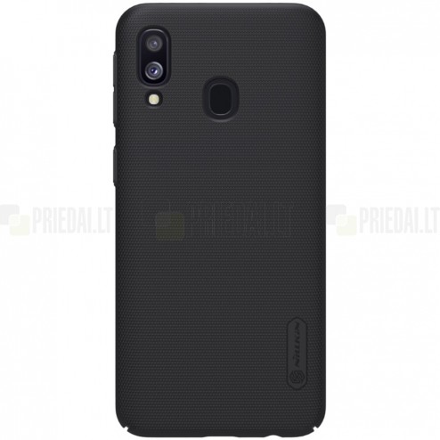 Samsung Galaxy A40 (A405F) Nillkin Frosted Shield melns plastmasas apvalks