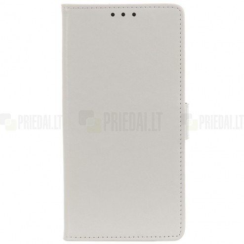Samsung Galaxy Note10 Lite (N770F) atvēramais ādas balts maciņš (maks)