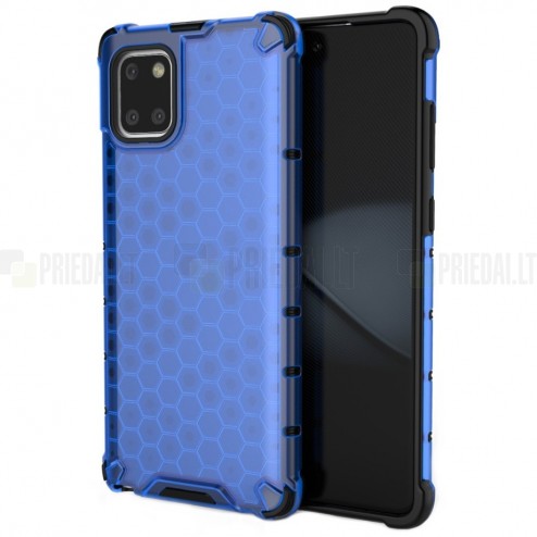 Honeycomb pastiprinātas aizsardzības zils Samsung Galaxy Note10 Lite (N770F) apvalks