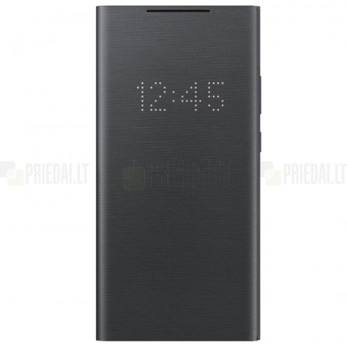 Samsung Galaxy Note 20 Ultra (N986F) oficiāls Smart Led View Cover atvērams melns maciņš (maks) 