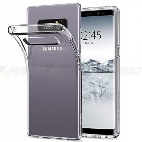 Samsung Galaxy Note 8 (N950F) „Bullet“ dzidrs (caurspīdīgs) cieta silikona TPU pasaulē planākais apvalks