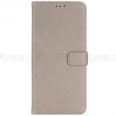 Samsung Galaxy Note 8 (N950F) atvēramais ādas smilšains retro maciņš (maks)