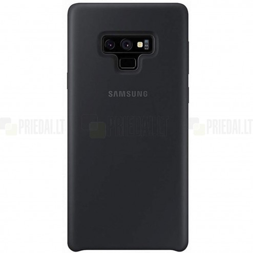 Samsung Galaxy Note 9 (N960F) „Samsung“ Silicone Cover cieta silikona TPU melns apvalks