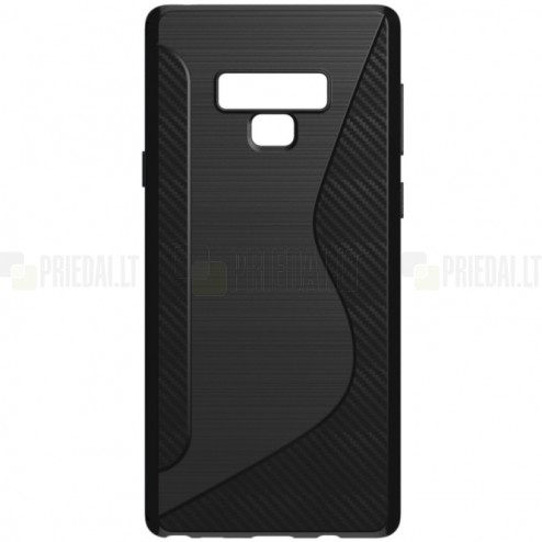 Samsung Galaxy Note 9 (N960F) cieta silikona (TPU) melns apvalks