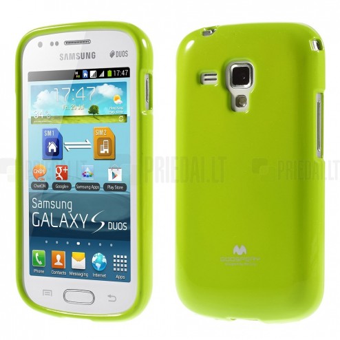 Samsung Galaxy S Duos 2 S7582, S Duos S7562, Trend S7560, Trend Plus S7580 Mercury zaļš cieta silikona (TPU) apvalks
