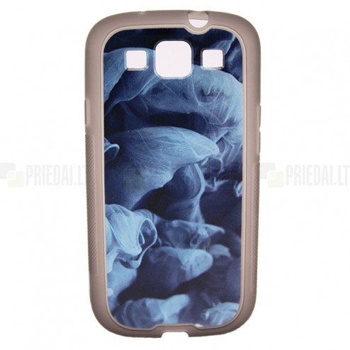 Bullet Samsung Galaxy S3 i9300 cieta silikona futrālis - Blue Smoke (Zils Dūms)