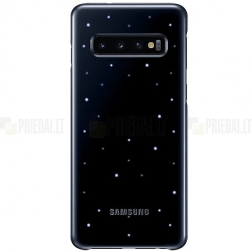 Samsung Galaxy S10 (G973) Led Cover melns plastika apvalks