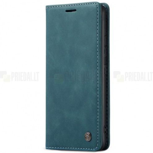 Samsung Galaxy S10 Lite (G970) CaseMe Retro solīds atvēramais ādas  zaļš maciņš - maks