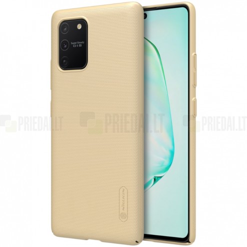 Samsung Galaxy S10 Lite (G970) Nillkin Frosted Shield zelta plastmasas apvalks