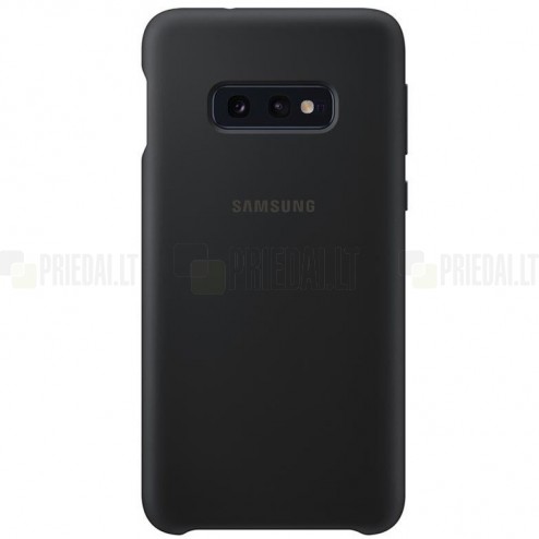Samsung Galaxy S10e (G970) „Samsung“ Silicone Cover cieta silikona TPU melns apvalks