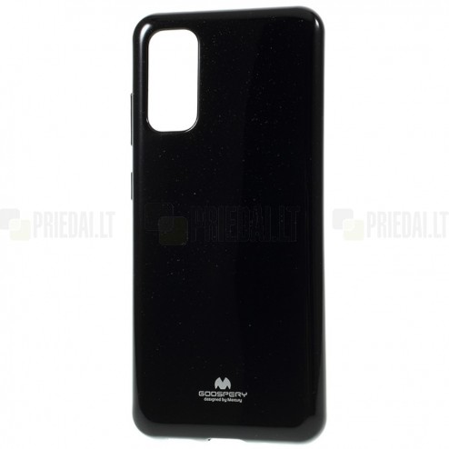 Samsung Galaxy S20 FE (Fan Edition) Mercury melns cieta silikona (TPU) apvalks