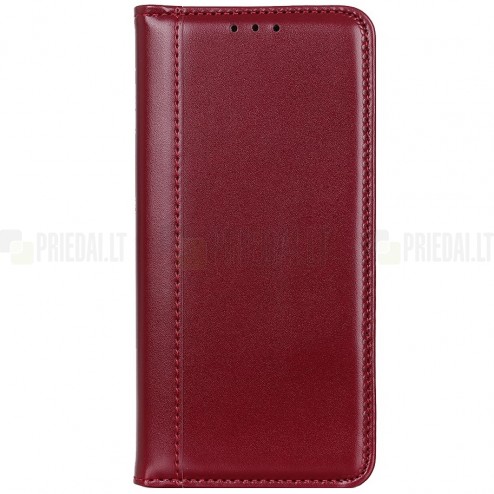 Samsung Galaxy S20 FE (Fan Edition) bordo ādas atvērams maciņš ar magnetu