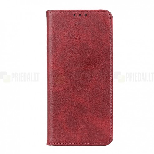Samsung Galaxy S20 FE (Fan Edition) „Split“ sērijas sarkans atvērams maciņš, maks