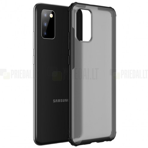 Samsung Galaxy A02s A025 (166.5x75.9x9.2mm) „Armor“ matēts apmales melnā krāsā apvalks