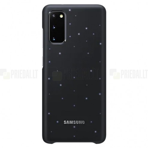 Samsung Galaxy S20 (G980) Led Cover melns plastika apvalks