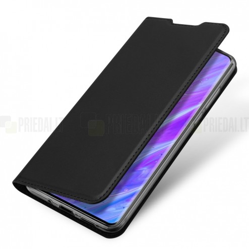 Samsung Galaxy S20+ Plus (G985) Dux Ducis Skin sērijas melns atvērams maciņš, maks