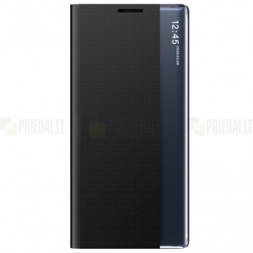 Samsung Galaxy S21 (G991B) View Line melns atvērams maciņš (maks)