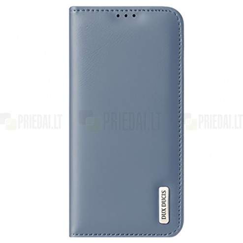 Samsung Galaxy S22 5G (SM-S901X) „Dux Ducis“ Hivo sērijas zils ādas atvērams maciņš