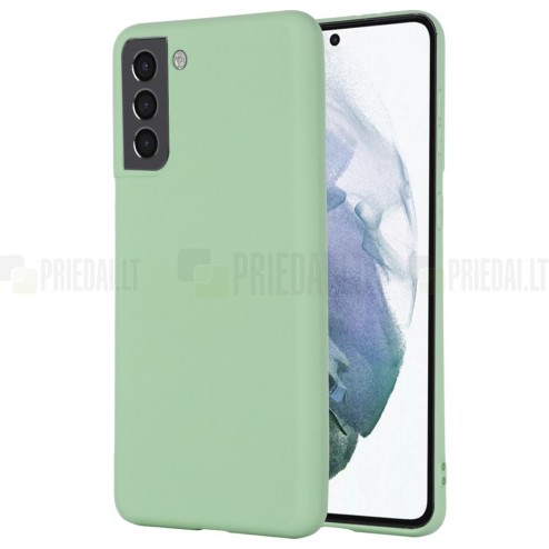Samsung Galaxy S22+ 5G (SM-S906X) Shell cieta silikona (TPU) apvalks - zaļš