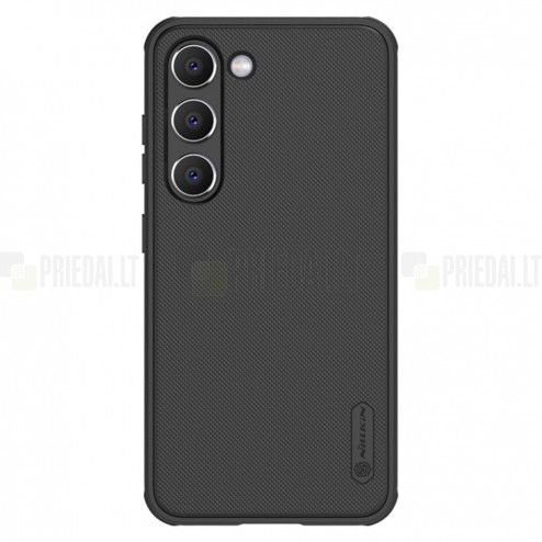 Samsung Galaxy S23+ (SM-S916) „Nillkin“ Frosted Shield Pro melns vāciņš, apvalks