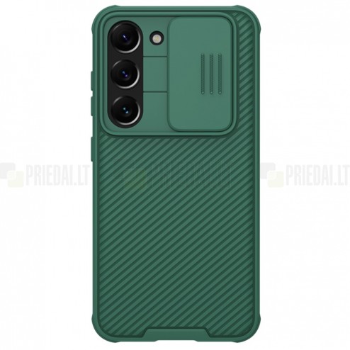 Samsung Galaxy S23 (SM-S911) „Nillkin“ CamShield Pro zaļš apvalks