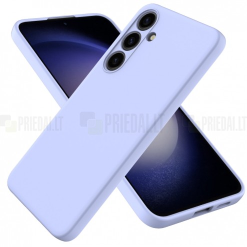 Samsung Galaxy S24+ (SM-S926) Shell cieta silikona (TPU) apvalks - violets