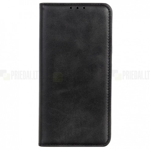 Samsung Galaxy S24 (SM-S921) „Split“ sērijas melns atvērams maciņš, maks