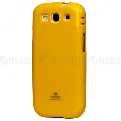 Samsung Galaxy S3 i9300 Mercury dzeltens cieta silikona (TPU) futrālis