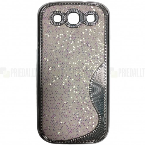 Samsung Galaxy S3 (i9300) balts „Shining“ elegants futrālis