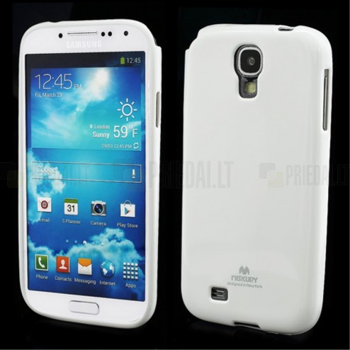 Samsung Galaxy S4 Mercury balts cieta silikona (TPU) apvalks