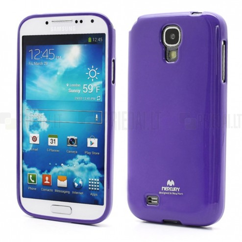 Samsung Galaxy S4 Mercury violeta cieta silikona (TPU) apvalks
