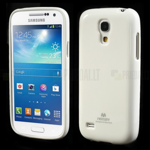 Samsung Galaxy S4 mini Mercury balts cieta silikona (TPU) futrālis