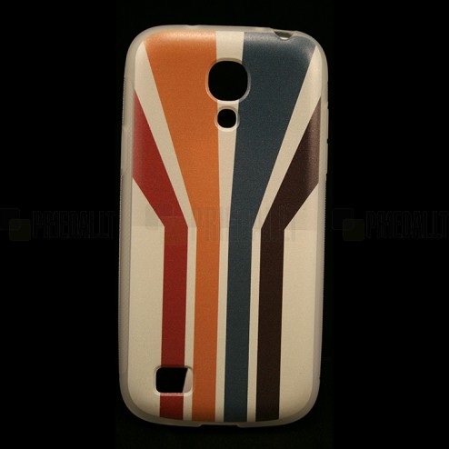 „Bullet“ Samsung Galaxy S4 mini i9195 cieta silikona apvalks - Striped (Strīpains)