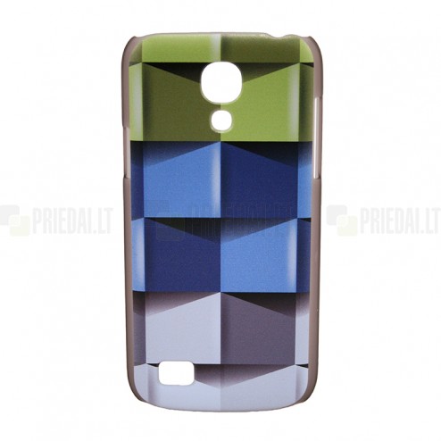 „Bullet“ Samsung Galaxy S4 mini i9195 cieta silikona futrālis - Cubes (Kubi)