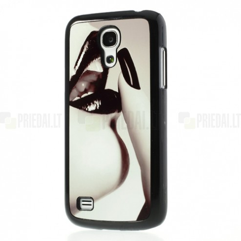 Samsung Galaxy S4 Mini retro plastmasas futrālis - lūpas