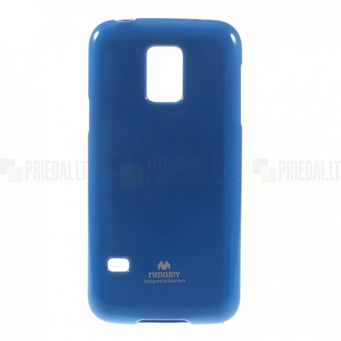 Samsung Galaxy S5 mini G800 Mercury tumši zils cieta silikona (TPU) futrālis