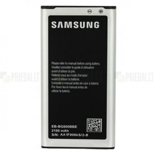 Samsung Galaxy S5 mini G800 akumulators (EB-B800BE, 2100 mAh, vidējais, originals)