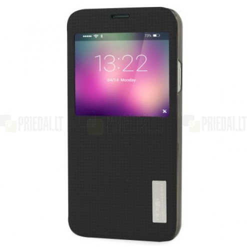 Samsung Galaxy S5 (S5 Neo) Rock Elegant atvēramais melns futrālis