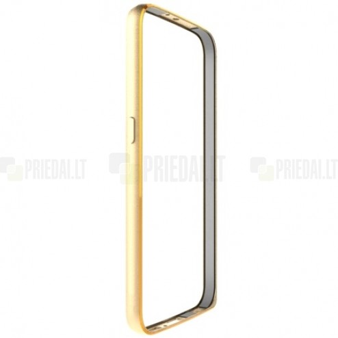 Samsung Galaxy S6 G920 klasiskais zelta cieta silikona rāmis (sānu apmale, bamperis) 
