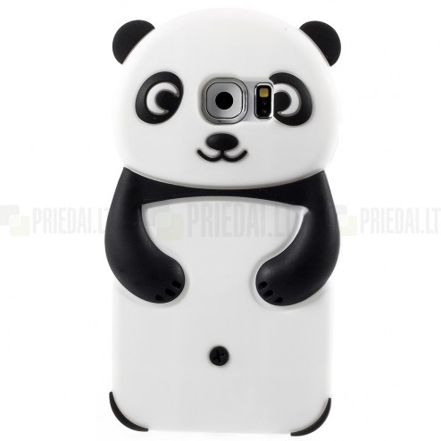 Rotaļīgs silikona Samsung Galaxy S6 (G920) apvalks panda
