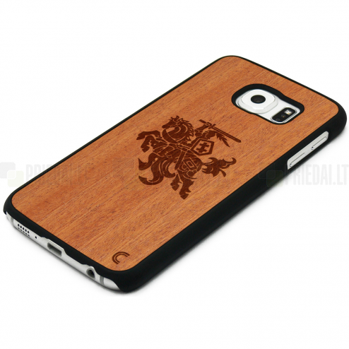 Samsung Galaxy S6 (G920) „Crafted Cover“ Vytis dabīga koka telefona apvalks