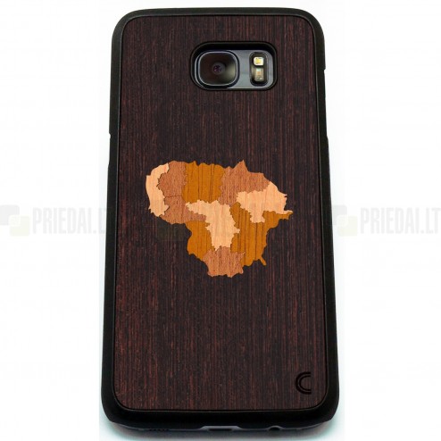 Samsung Galaxy S7 Edge (G935) „Crafted Cover“ Lietuva dabīga koka telefona apvalks