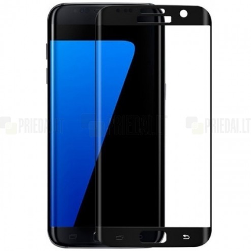 Samsung Galaxy S7 Edge (G935) 3D Rewan Tempered Glass melns ekrāna aizsargstikls