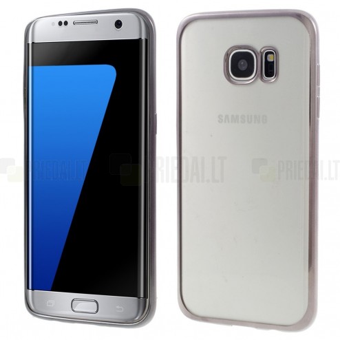 Samsung Galaxy S7 edge (G935) Cieta silikona (TPU) dzidrs apvalks - pelēks