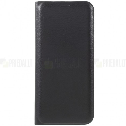Samsung Galaxy S8+ (G955) melns atvēramais Smart Wallet ādas maciņš - maks