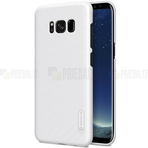Samsung Galaxy S8 (SM-G9500) Nillkin Frosted Shield balts plastmasas apvalks + ekrāna aizsargplēve